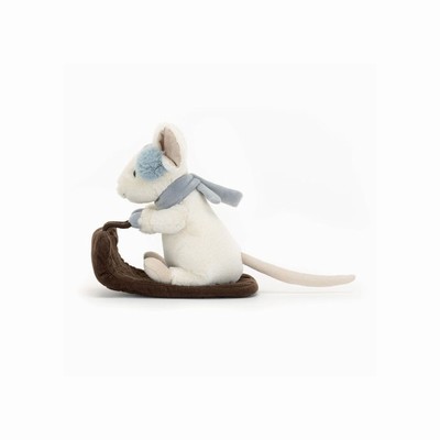 Jellycat Merry Mouse Sleighing USA | 41728KAMS